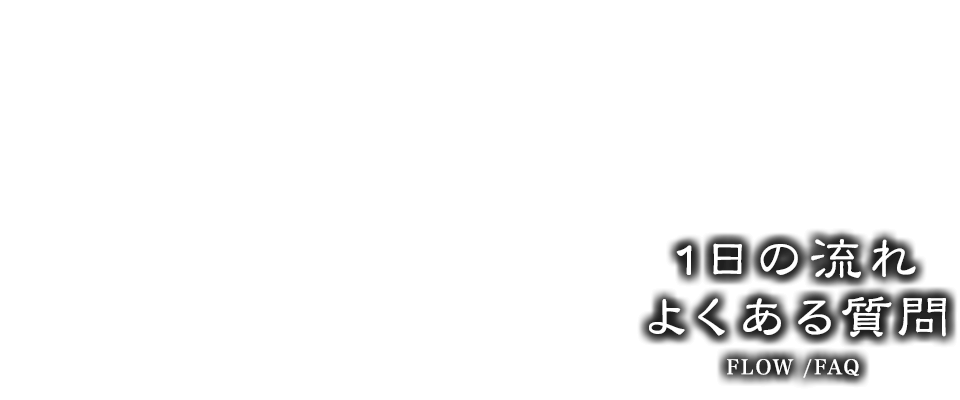 1日の流れ/よくある質問